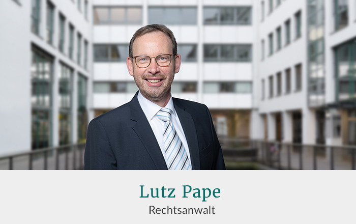 Lutz Pape - Rechtsanwalt bei Theilmann Fachanwälte